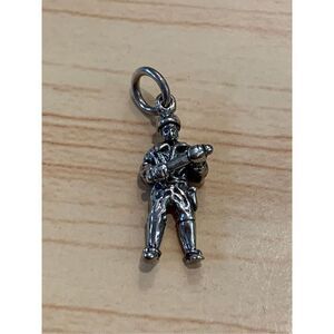 .925 Policeman Military Sterling Silver Jewelry Charm